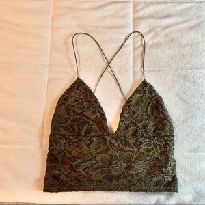 Urban Outfitters Kimchi Blue Lace Crop Top